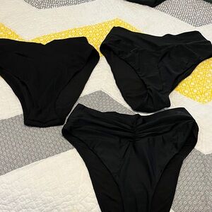 Set of 3 Aerie Black Bikini Bottoms